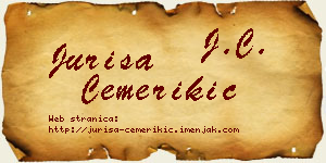 Juriša Čemerikić vizit kartica